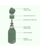 Asobu Dino Thermosfles – Stoere RVS drinkfles 450 ml
