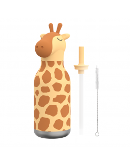 Asobu giraf kinder thermosfles – Ergonomisch en lekvrij 450 ml