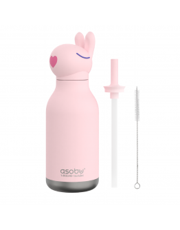 Asobu Bunny Bottle – Lekvrije thermosfles met konijnen design 450ml