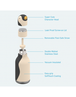 Asobu Drinkfles pinguin – Voor Kinderen & Volwassenen