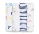Aden en Anais tetradoek swaddle leader of the pack 4-pack - OUT