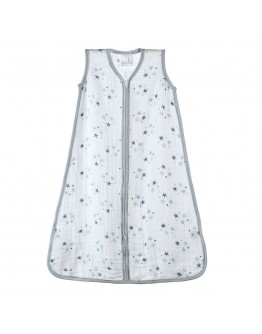 Aden en Anais slaapzak zomer baby Twinkle Grey