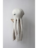 Big Stuffed octopus albino small