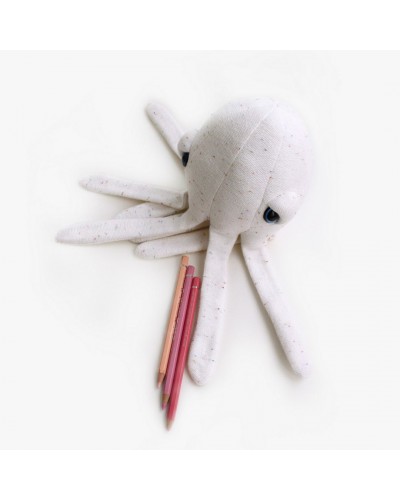 Big Stuffed octopus albino mini