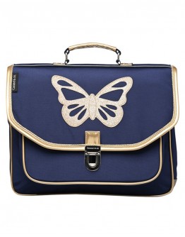 Caramel et cie boekentas lagere school Papillon blue medium