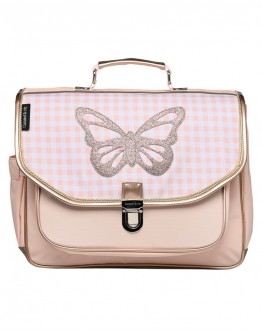 Caramel et cie boekentas lagere school Papillon vichy medium