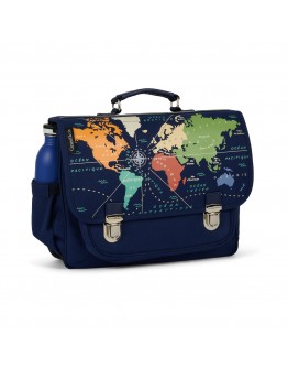 Caramel en cie boekentas wereldmap medium