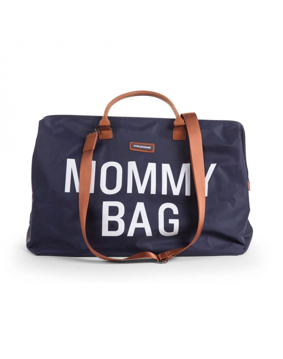 Overname knuffel Persoonlijk Childhome verzorgingstas XL Mommy bag marineblauw | Grote Schatten