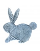 Dimpel moppie Emma XL knuffeldoek konijn donkerblauw 