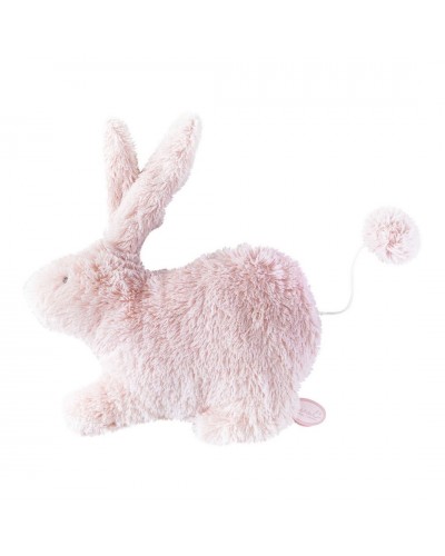 Roze muziekknuffel konijn Emma Dimpel
