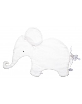 Dimpel doudou tuttie cotton Oscar olifant wit