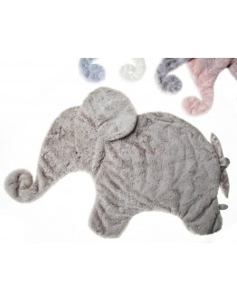 Dimpel doudou XL Oscar olifant oud roos Moppie