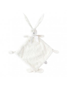 Dimpel knuffeldoekje Flore wit konijn