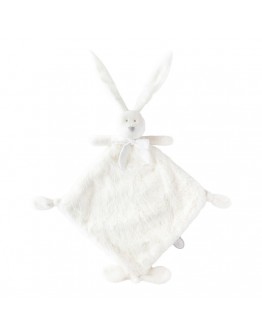 Dimpel knuffeldoekje Flore wit konijn