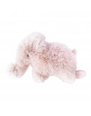Dimpel olifant Oscar mini knuffel pancake roze