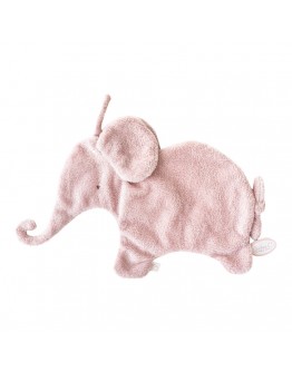 Dimpel Oscar fopspeendoekje mini doudou olifant roze