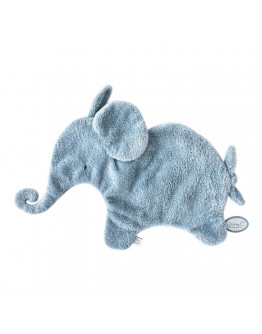 Dimpel Oscar fopspeendoekje mini doudou olifant blauw