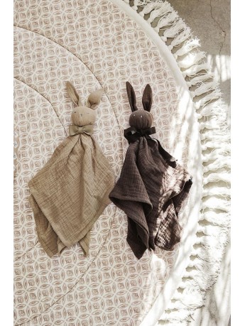 Elodie Details knuffeldoekje konijn Cleo Soft Terracotta