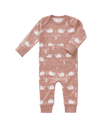 Fresk pyjama zonder voet walvis roze