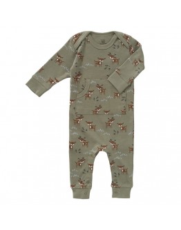 Fresk pyjama zonder voet deer olive