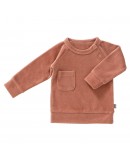 Fresk sweatshirt baby velours Ash rose