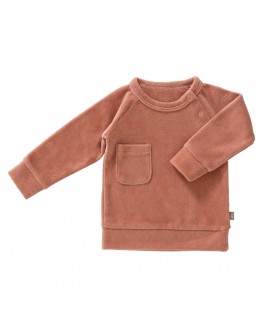 Fresk sweatshirt baby velours Ash rose