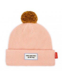 Hello Hossy muts Block peachy met pompon - Uit collectie