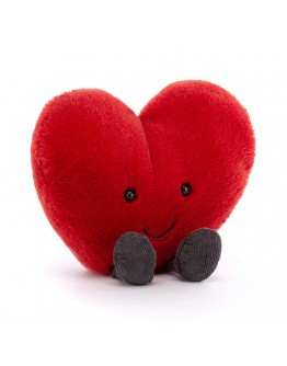 Jellycat knuffel hart Amuseable heart red