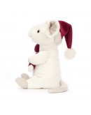 Jellycat Kerst knuffel Merry Mouse candy cane