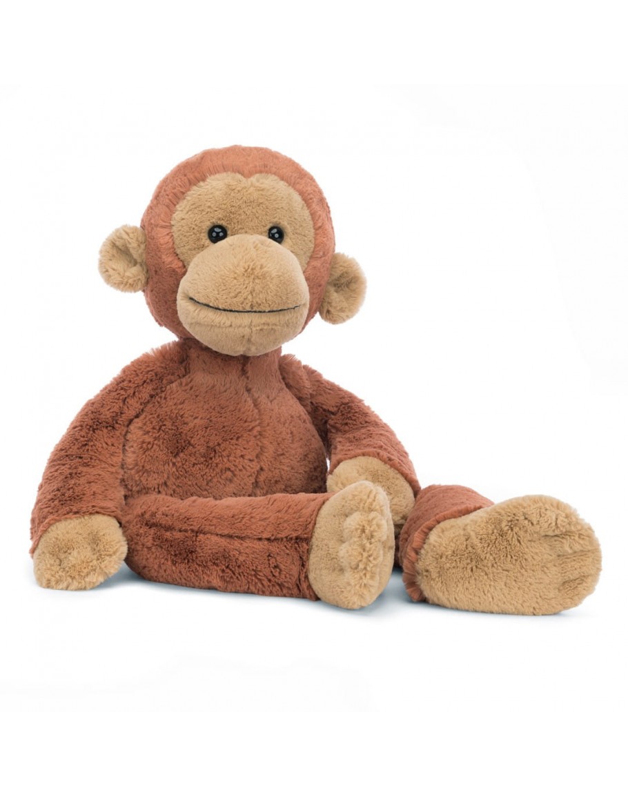 Concentratie Afspraak Port Jellycat knuffel aap orangutan Monkey Business Huge - Grote Schatten Gent