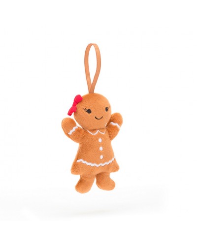 Jellycat knuffel Kerst deco - Festive Folly Gingerbread Ruby