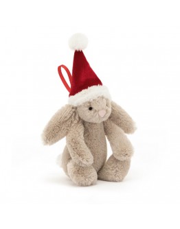 Jellycat knuffel Kerst - Christmas Bashful Christmas Bunny Decoration