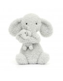 Jellycat knuffel olifant en baby Huddles