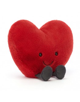 Jellycat knuffel hart Amuseable heart red Large