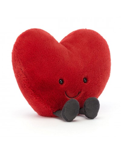 Jellycat knuffel hart Amuseable heart red Large