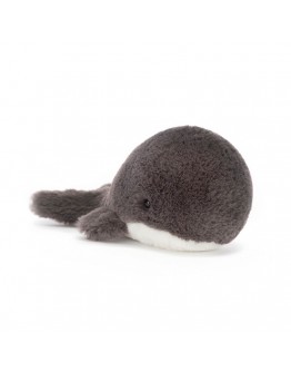 Jellycat knuffel mini walvis Wavelley whale inky