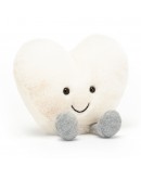 Jellycat knuffel hart Amuseable heart cream