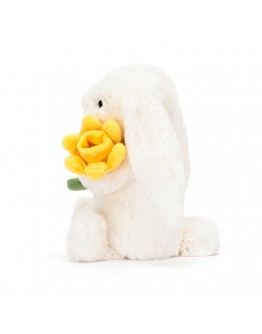 Jellycat knuffel konijn Bashful Bunny With Daffodil