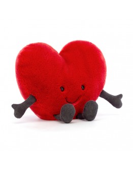 Jellycat knuffel hart Amuseable red heart Little