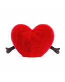 Jellycat knuffel hart Amuseable red heart Large