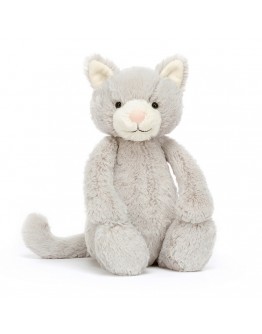 Jellycat knuffel Grey Kitty medium Bashful