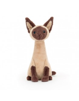 Jellycat knuffel kat Iris Siamese cat