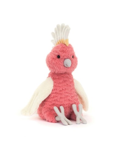 Jellycat knuffel vogel roze Squawkatoo