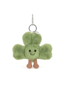 Jellycat Amuseables Siofra Shamrock Bag Charm - Sleutelhanger klavertje vier