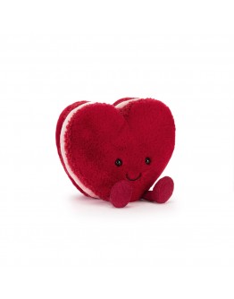 Jellycat Amuseables Arlette Heart Macaron Red