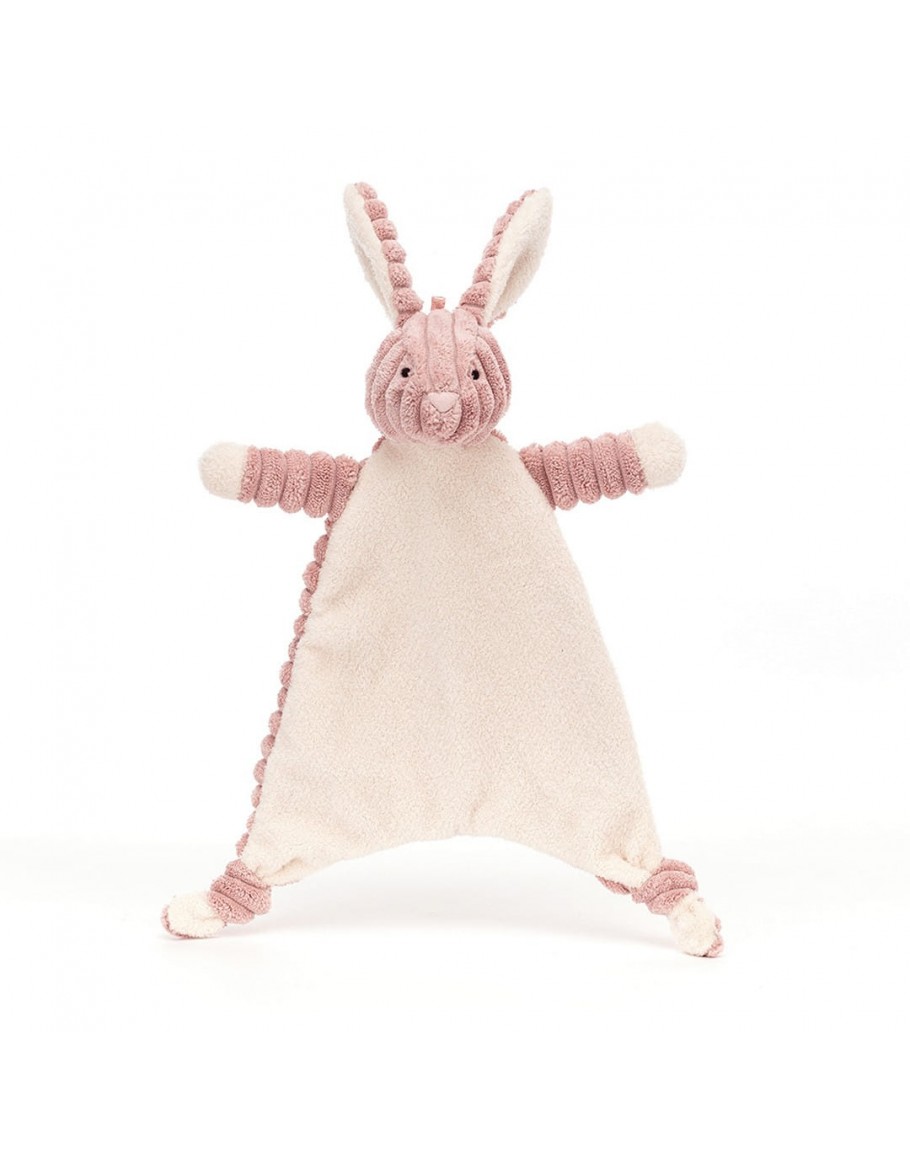 Huisdieren calcium ondersteuning Jellycat knuffeldoek roze konijn Cordy Roy Baby - Grote Schatten