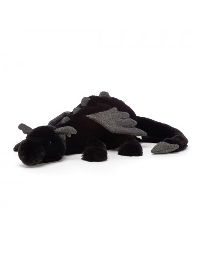 Jellycat knuffel draak Black Onyx Dragon Medium