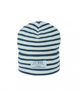 Lil'Boo muts Striped beanie navy-white