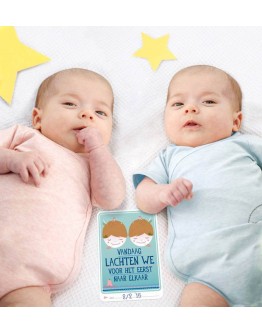 Milestone baby cards - Twins NL versie