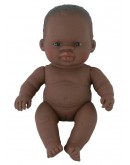Miniland baby pop multicultureel Afrikaans meisje 21cm